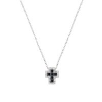 Collana Amen Donna Croci in Argento Zircone CLCRREBBNZ3 - CLCRREBBNZ3